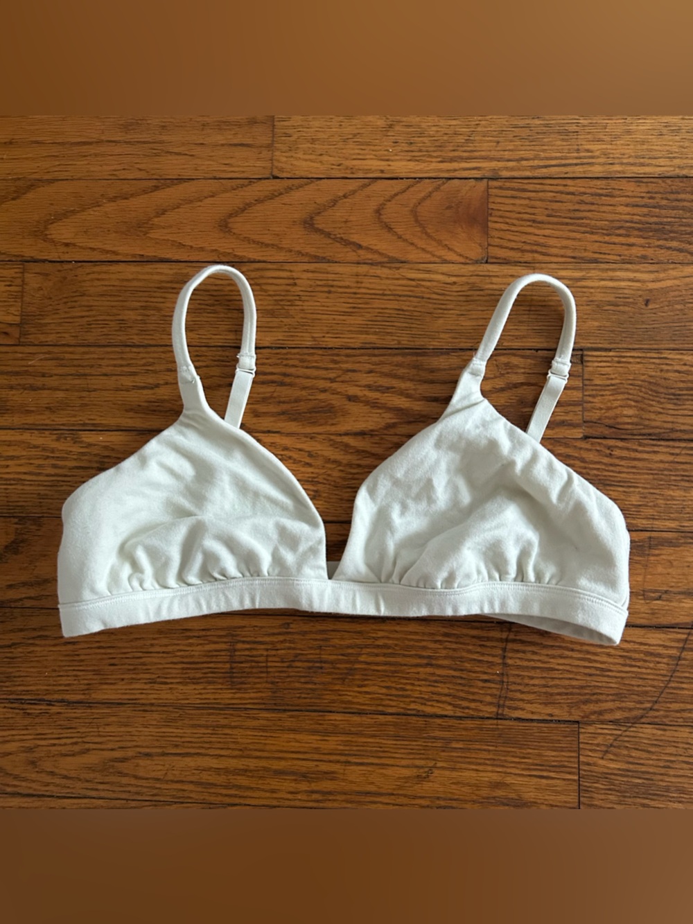 SKIMS Cotton Stretch Jersey Triangle Bralette - Bone